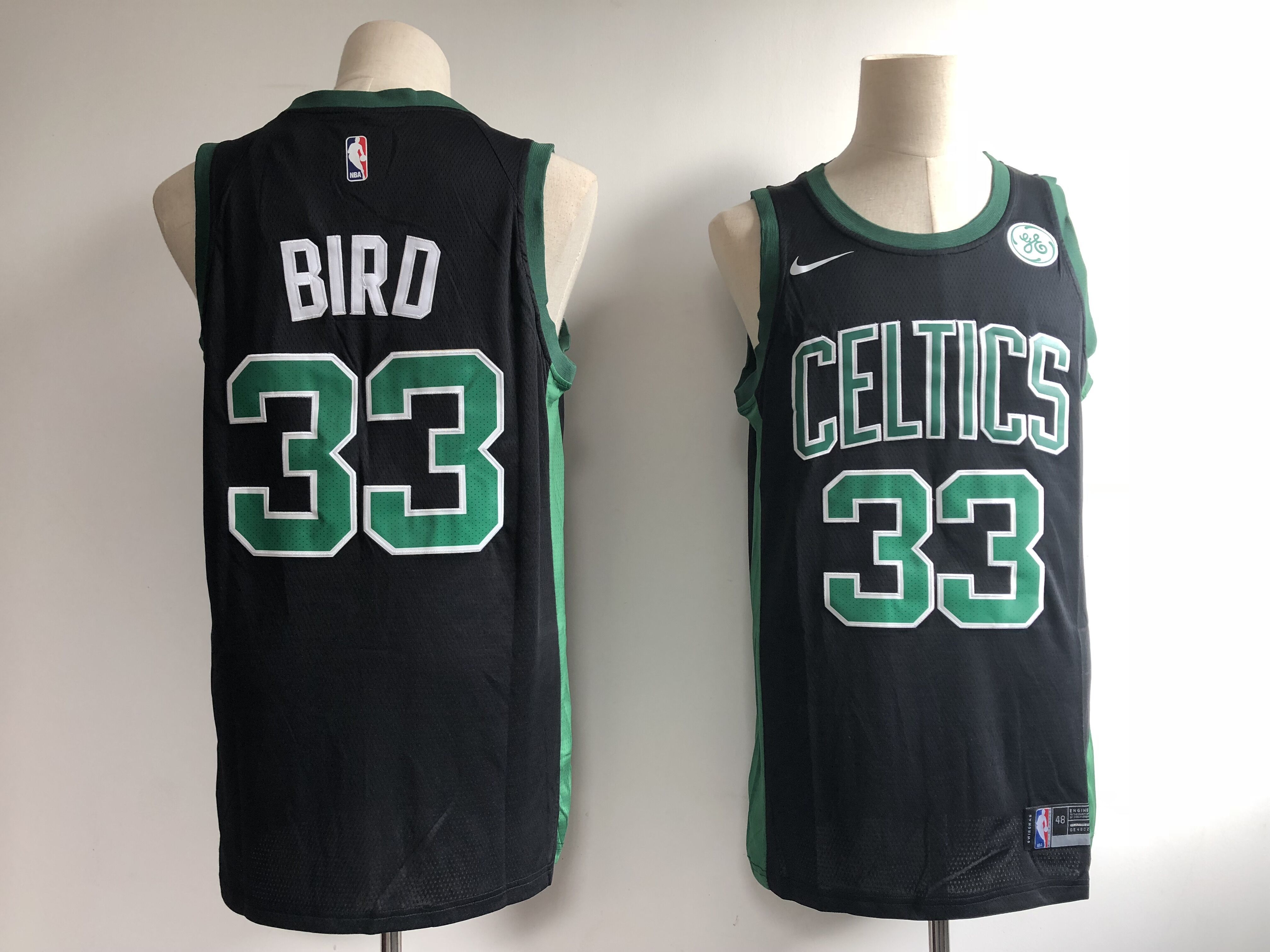 Men Boston Celtics #33 Bird Black Game Nike NBA Jerseys